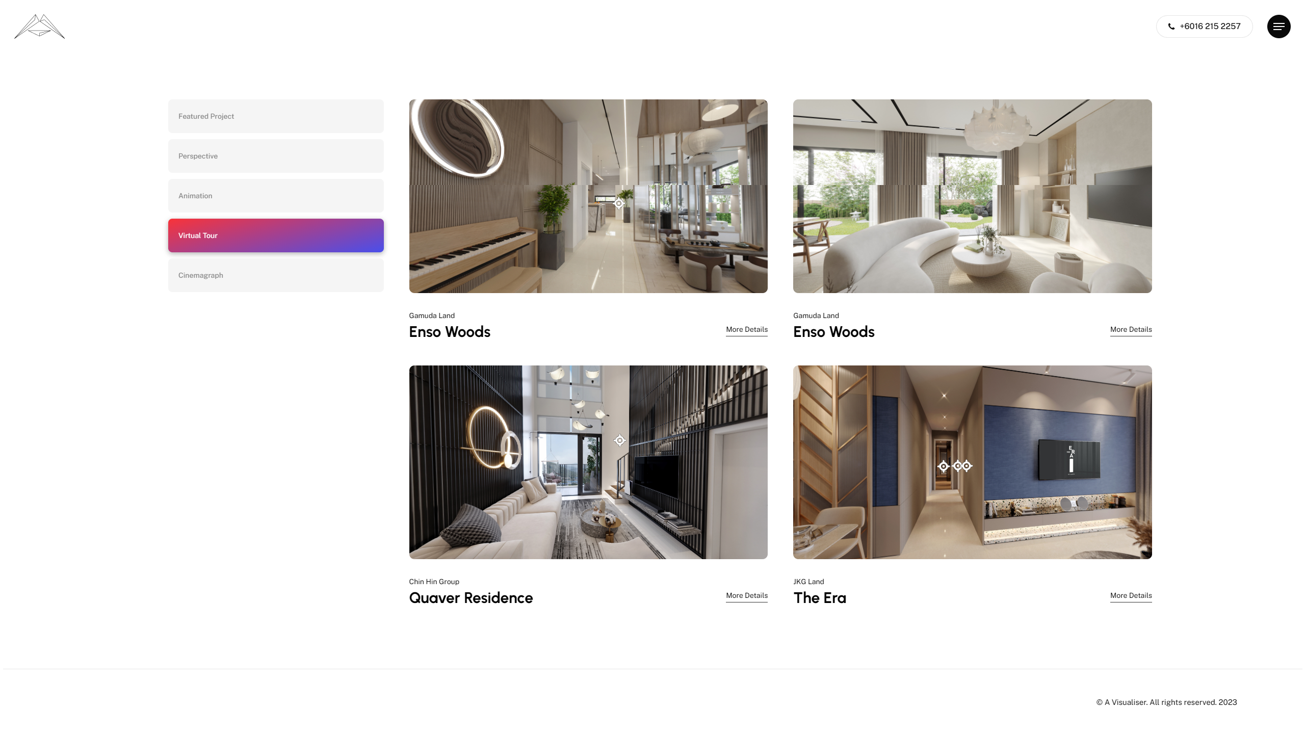 A Visualiser — virtual tours